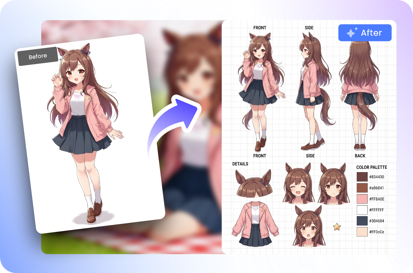Personalizzazione personaggi anime con AI