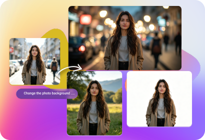 Cambiare sfondo foto con AI