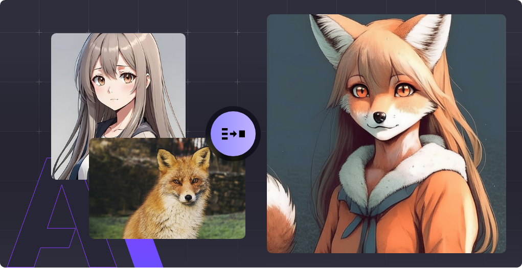 Esempio di image mixer AI Vidmud - 3